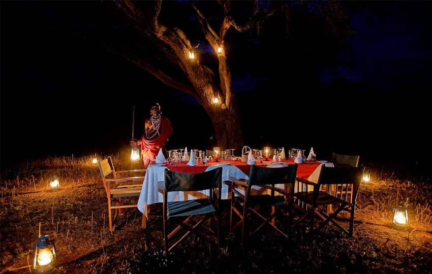 Amboseli Sopa Bush Dinner